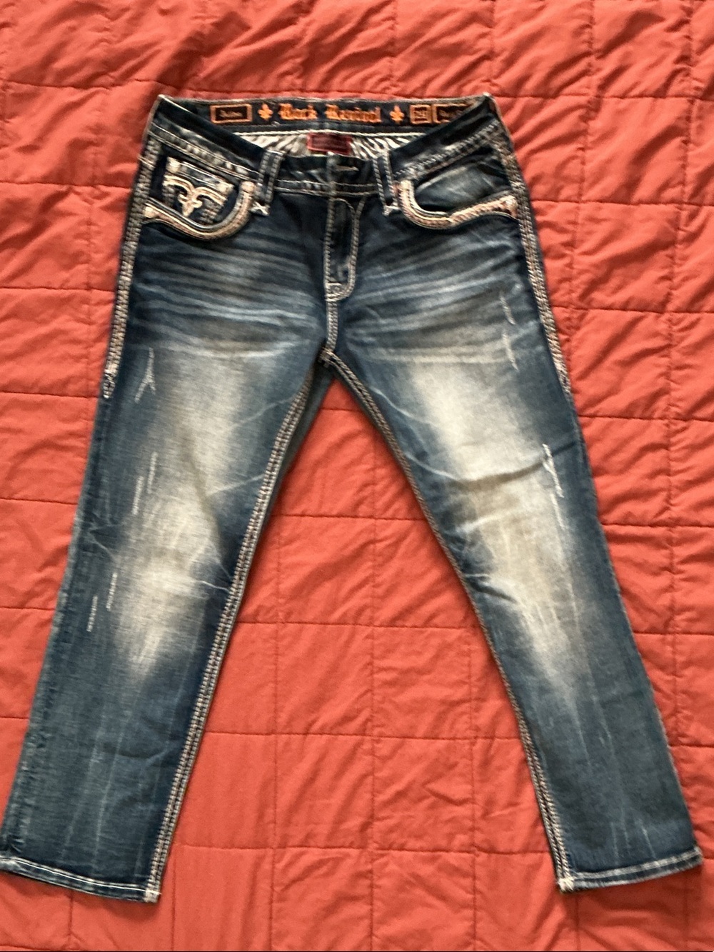 Rock Revival woman’s crop jeans. Size 29